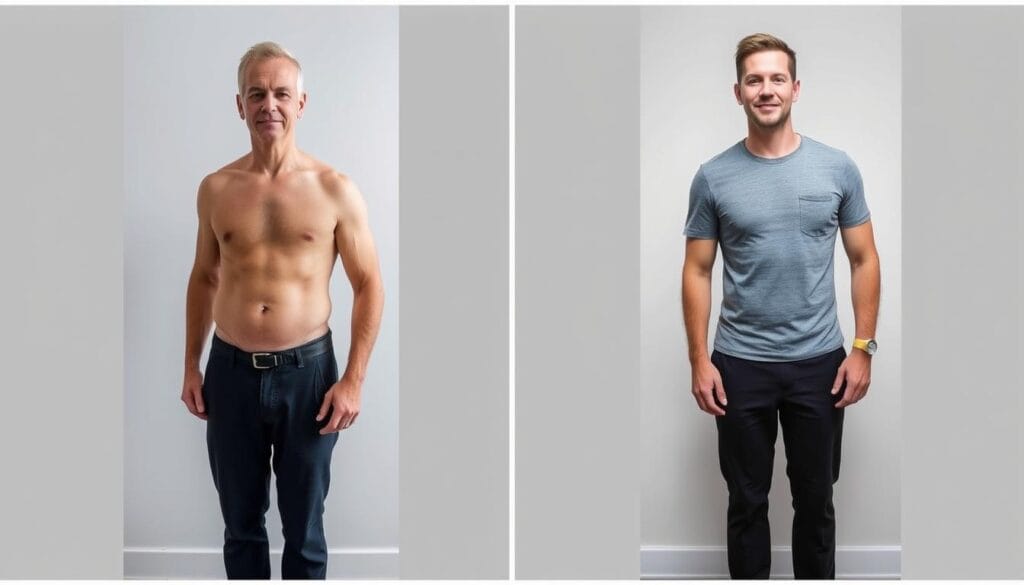 Before and after transformation of SleepLean users showing metabolic improvements Before and after transformation of SleepLean users showing metabolic improvements