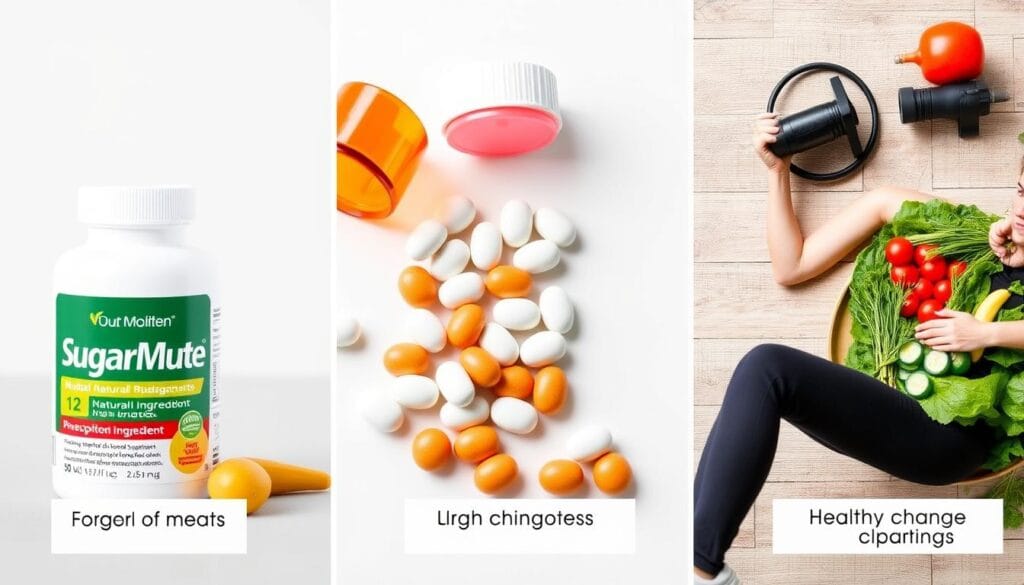 Comparison of different methods for reducing sugar spikes including SugarMute