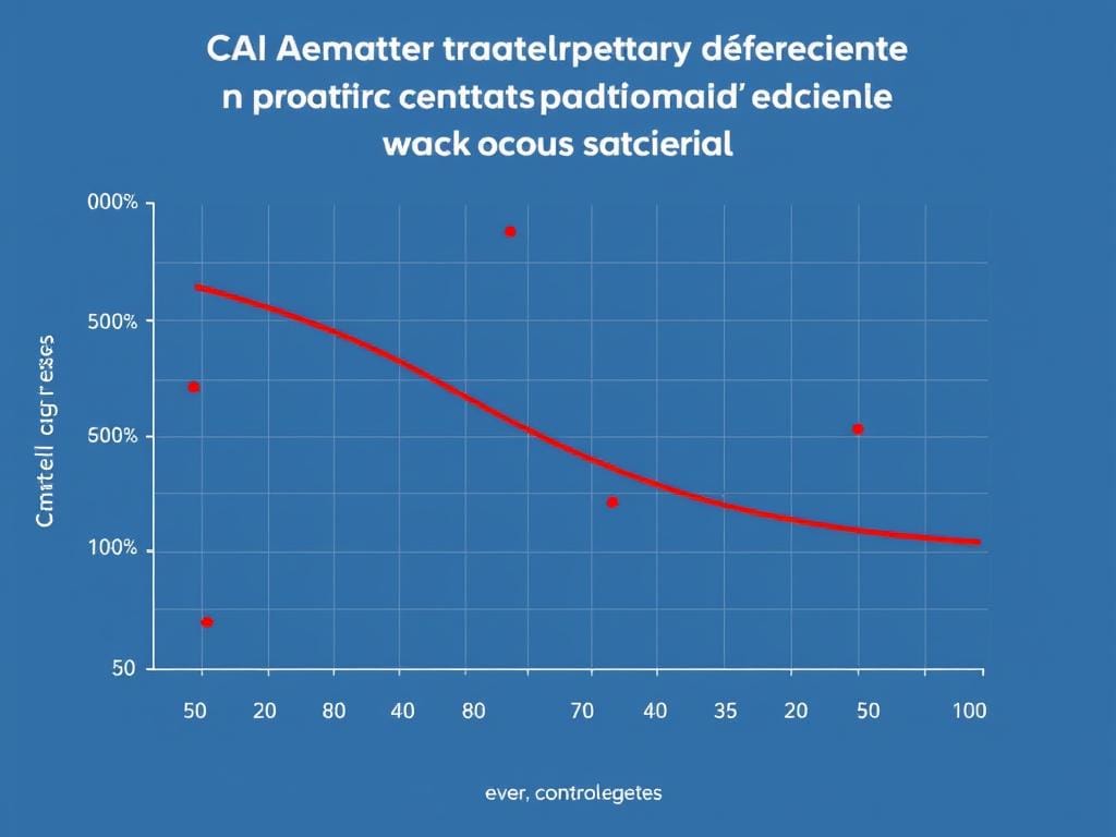 Graph showing reduction in cavity-causing bacteria with probiotic use