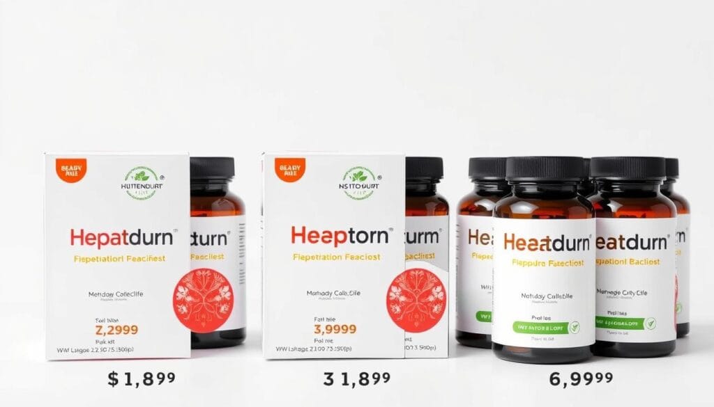HepatoBurn packaging options showing different supply packages HepatoBurn packaging options showing different supply packages