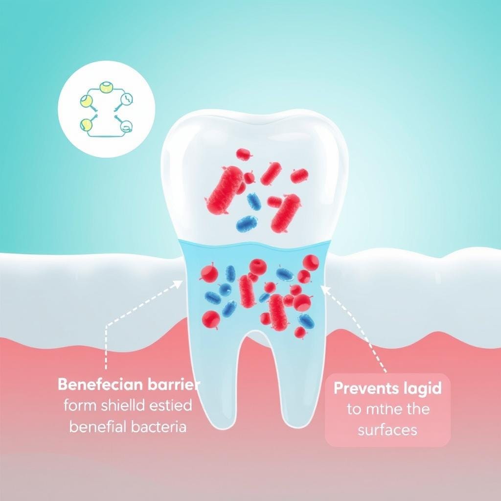 Illustration of ProDentim creating a protective barrier