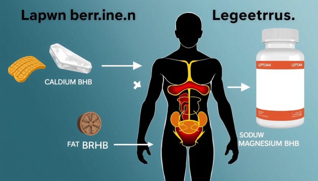 Leptozan ingredients and mechanism of action illustration Leptozan ingredients and mechanism of action illustration