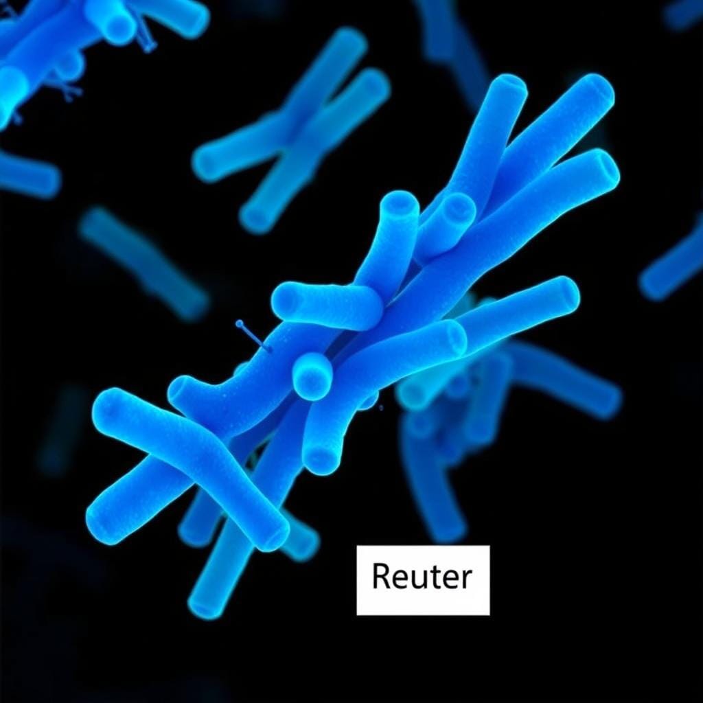 Microscopic view of Lactobacillus Reuteri probiotic strain in ProDentim