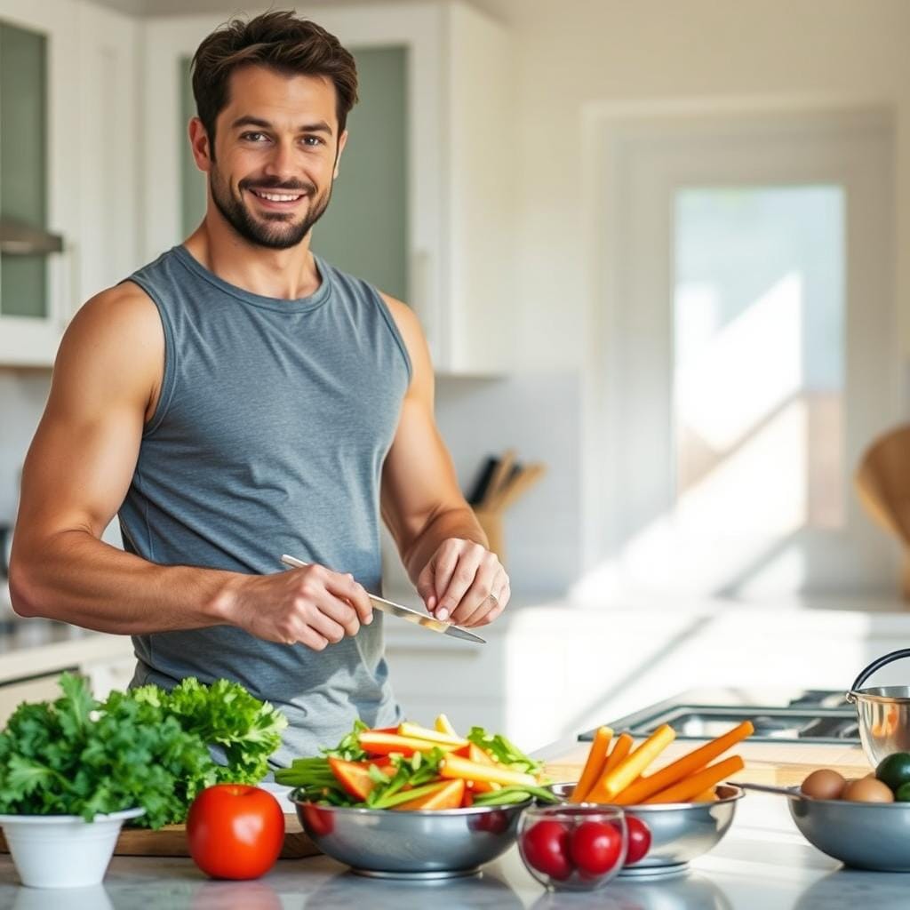 Person making healthy food choices Person making healthy food choices