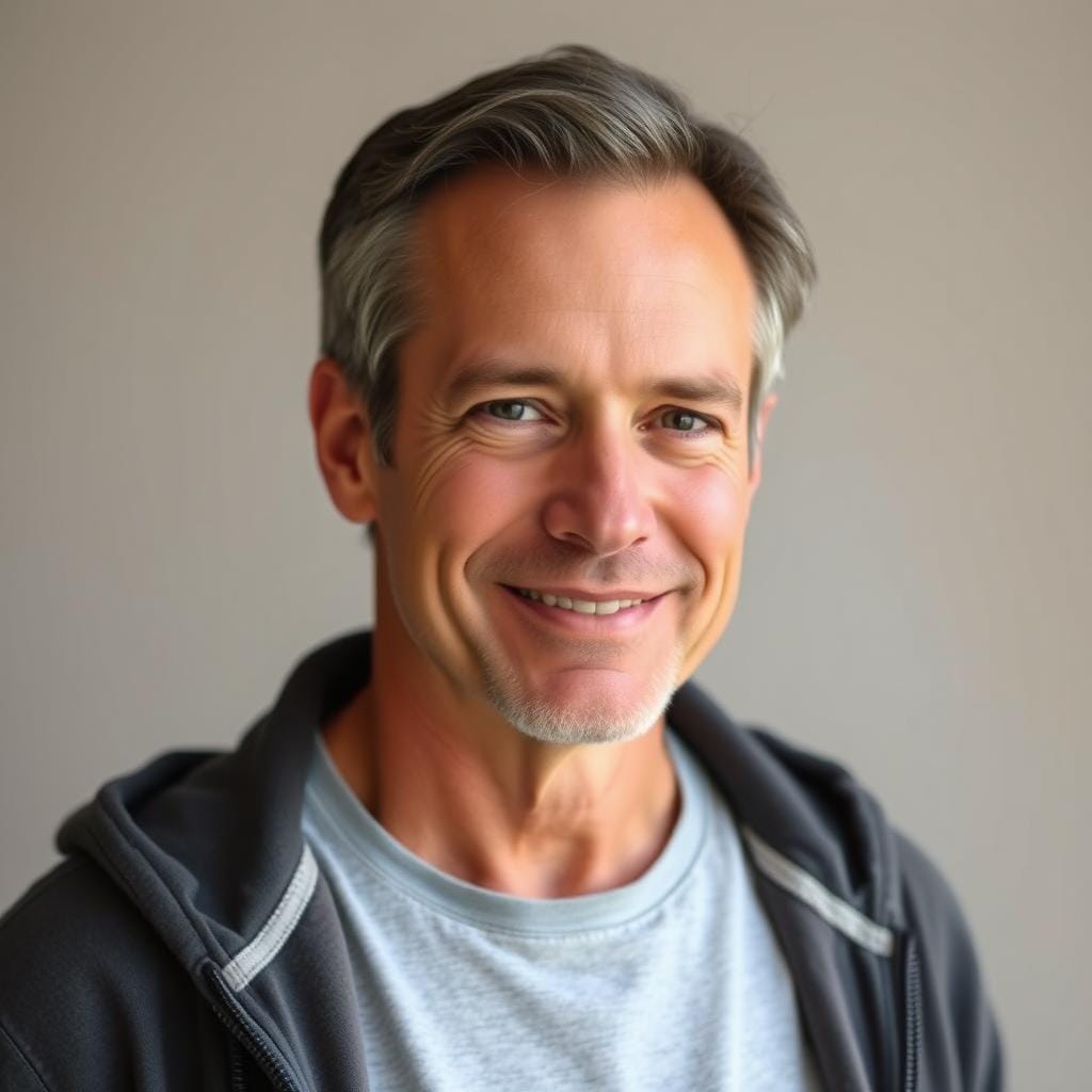 Portrait of Robert K. who found sustainable weight loss through Samsara meditations Portrait of Robert K. who found sustainable weight loss through Samsara meditations