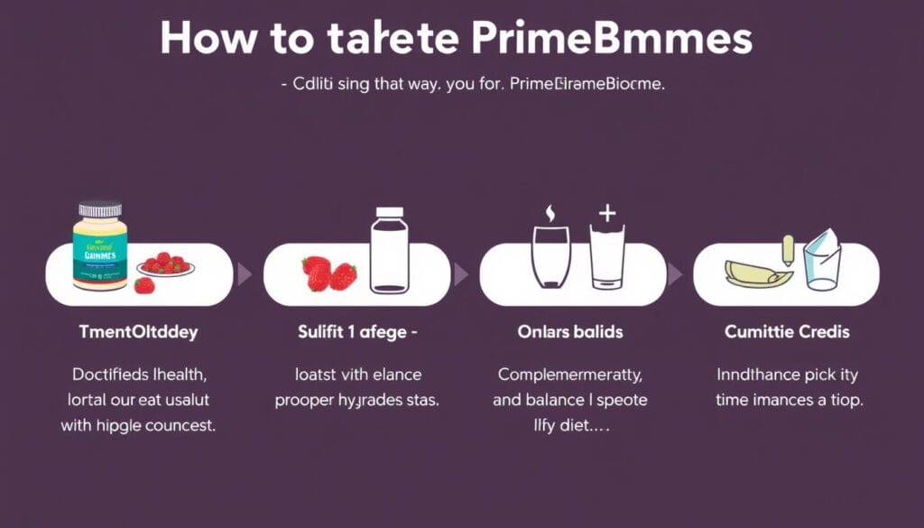 Instructions for taking PrimeBiome supplements for best gut health and fat burning results Instructions for taking PrimeBiome supplements for best gut health and fat burning results